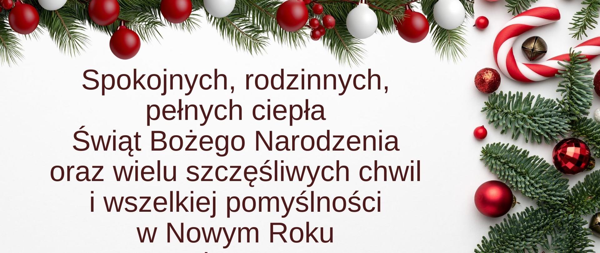 Życzenia świąteczne, zawarte w artykule