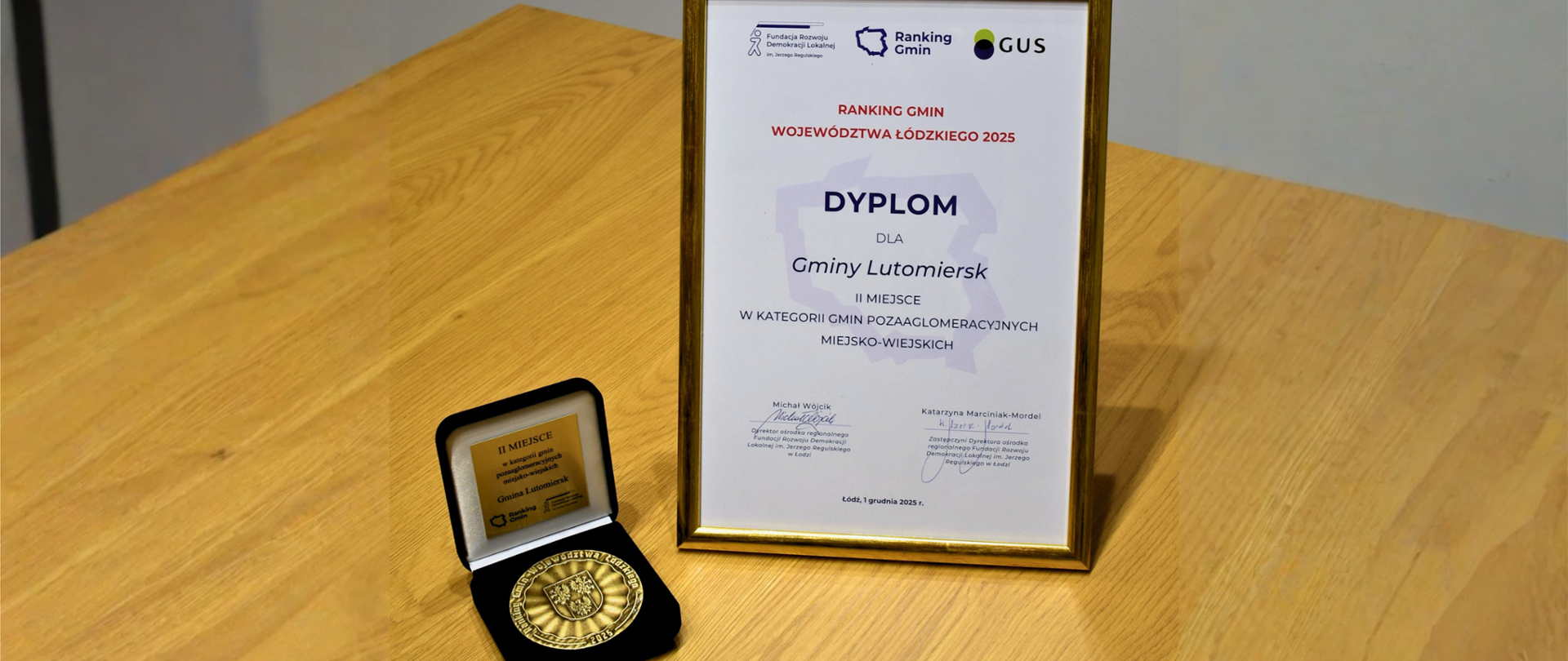 Gmina Lutomiersk zajęła II miejsce w Rankingu Gmin Województwa Łódzkiego 2025 w kategorii gmin pozaaglomeracyjnych miejsko-wiejskich!