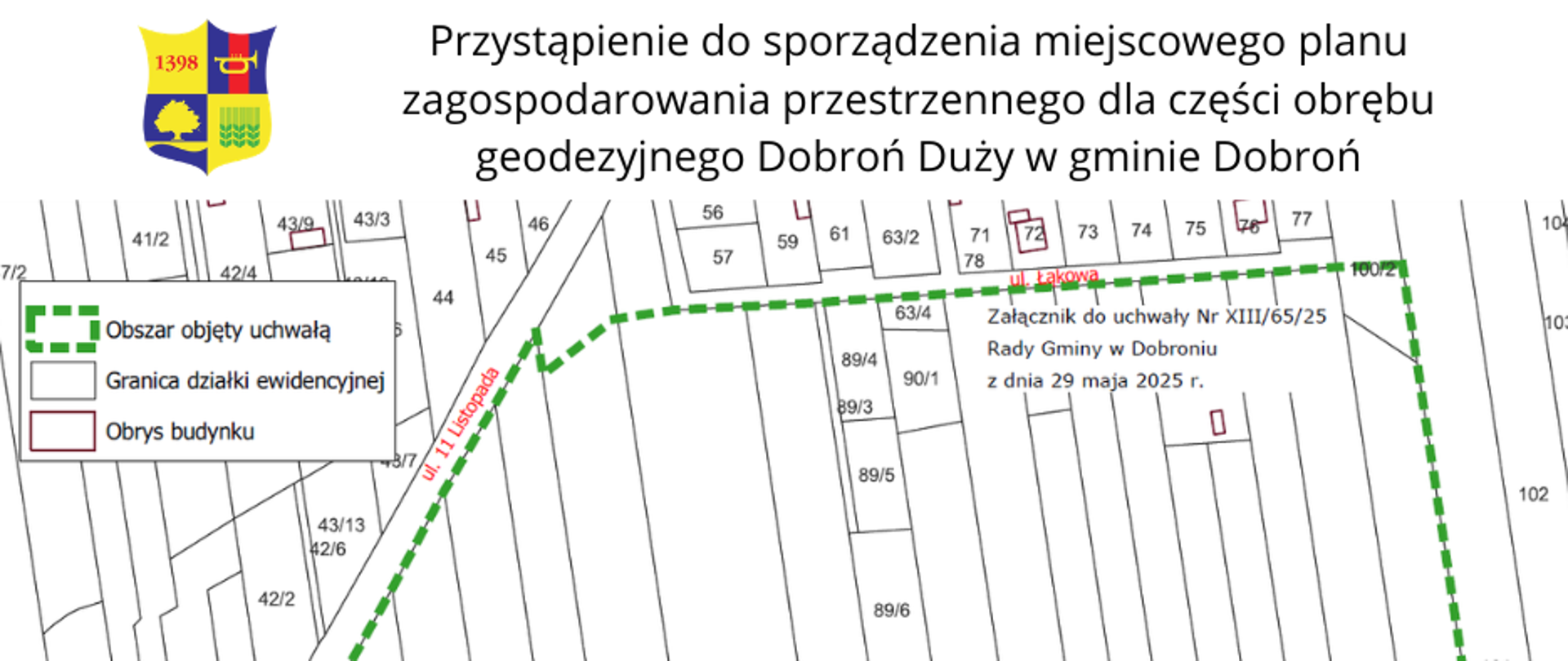 Plan Dobroń Duży