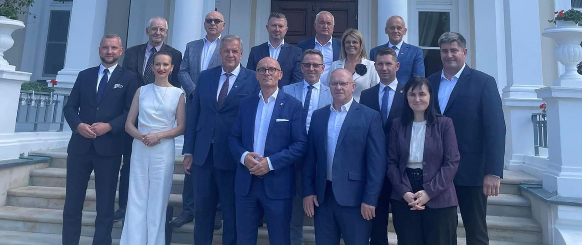 Uczestnicy I posiedzenie Konwentu Powiatów Województwa Podlaskiego VII kadencji