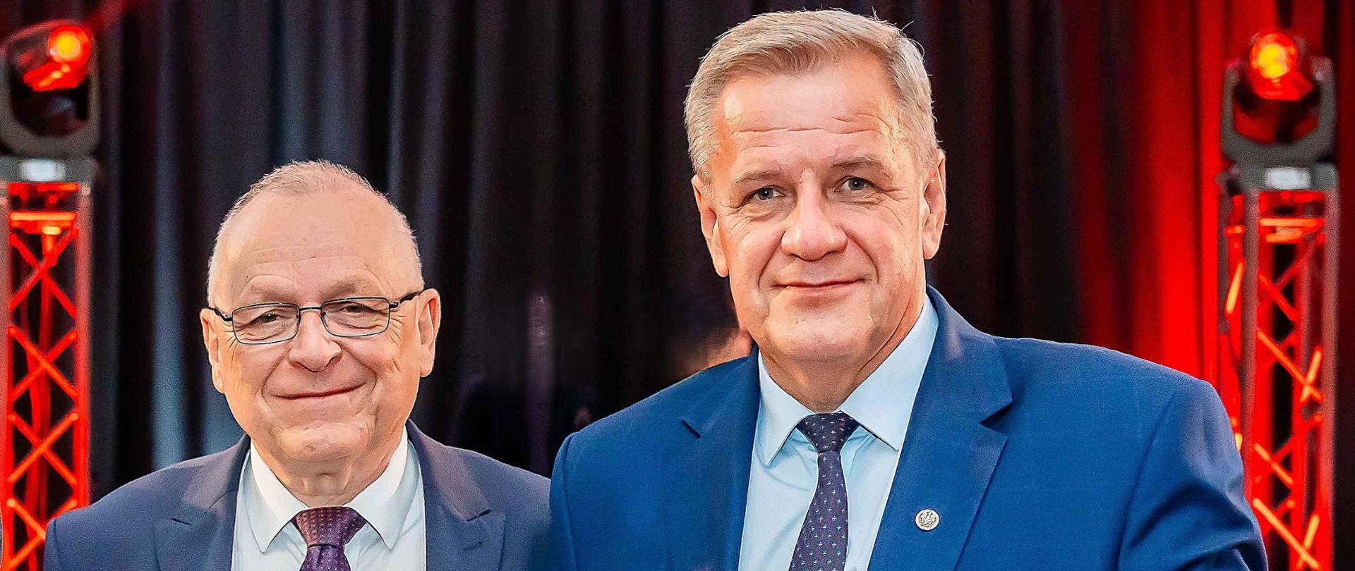 Starosta bielski Sławomir Jerzy Snarski i prezes ZPP Andrzej Płonka