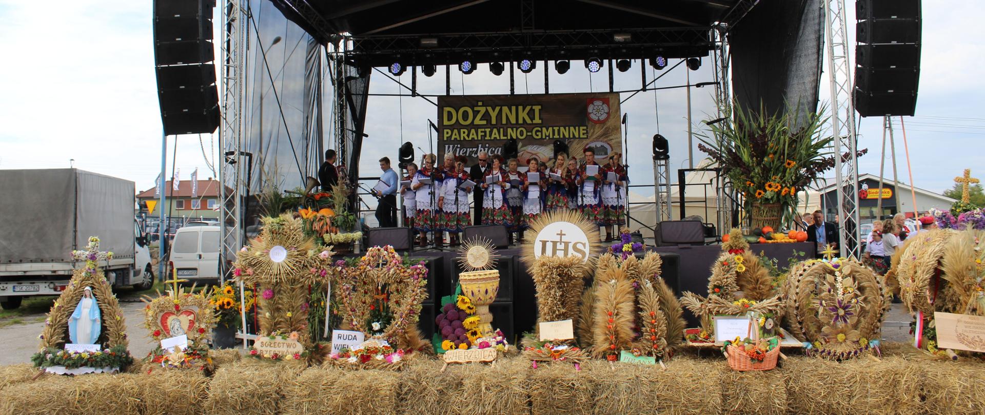 Część artystyczna Dożynek Parafialno-Gminnych Wierzbica 2024