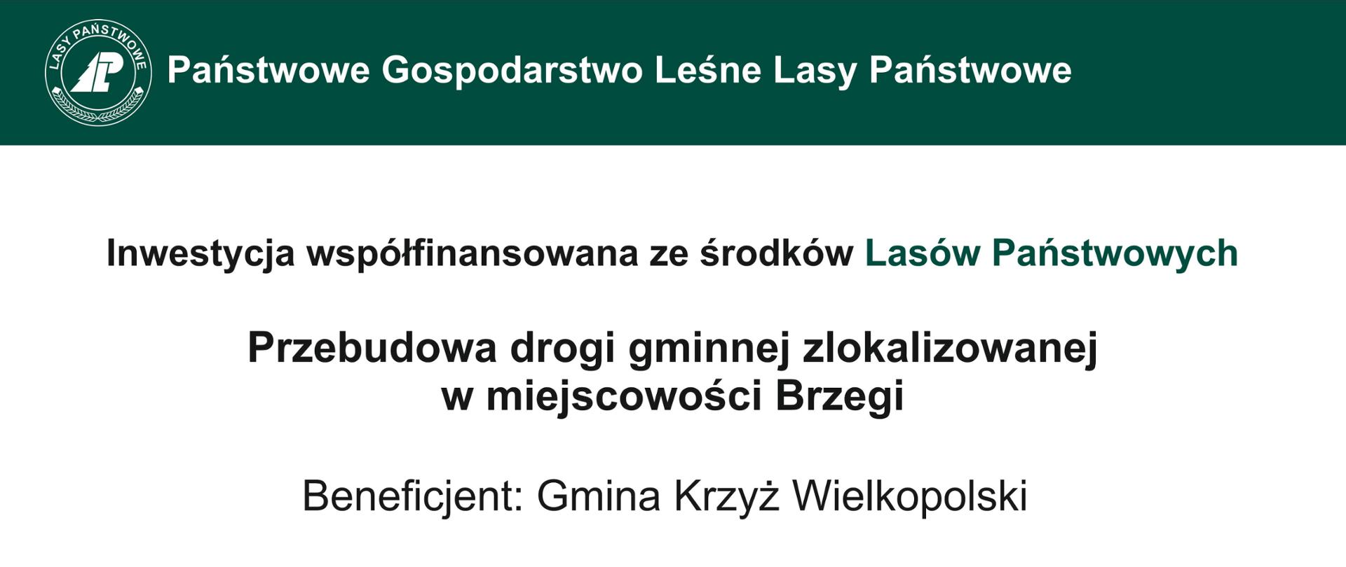 Przebudowa drogi gminnej zlokalizowanej w miejscowości Brzegi