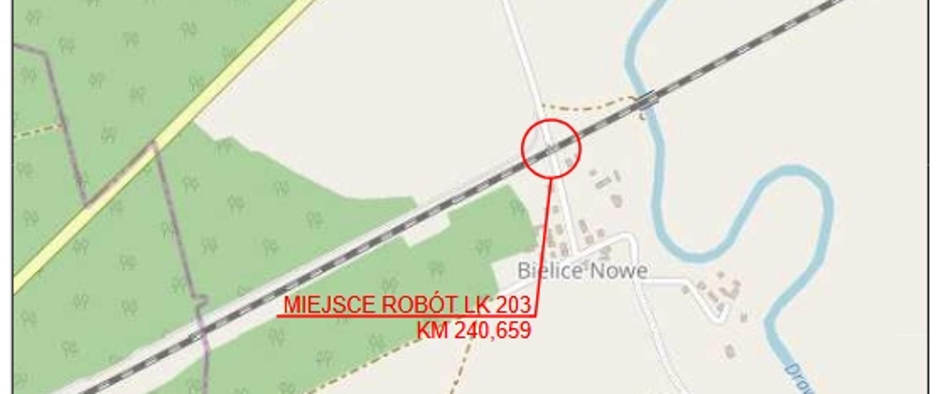 Bielice Nowe - remont przejazdu kolejowo-drogowego