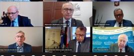Wideokonferencja zarządu Związku Powiatów Polskich 11 stycznia 2021 r. z udziałem starosty bielskiego Sławomira Jerzego Snarskiego