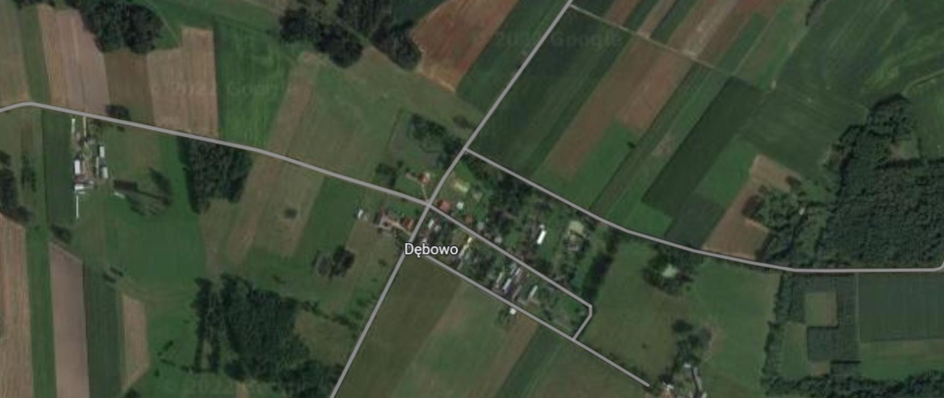 Mapa miejscowości Dębowo - miejsce inwestycji