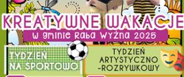 Plakat wydarzenia Kreatywne wakacje