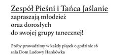 Zaproszenie do grupy tanecznej