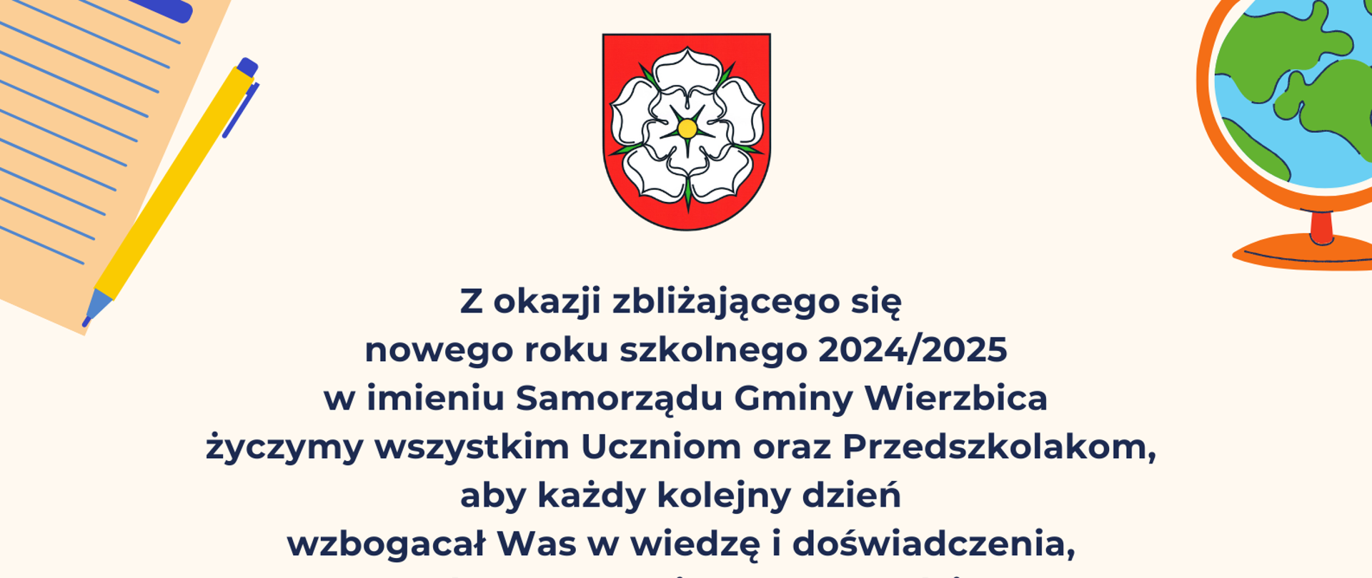 Życzenia z okazji rozpoczęcia roku szkolnego 2024/2025