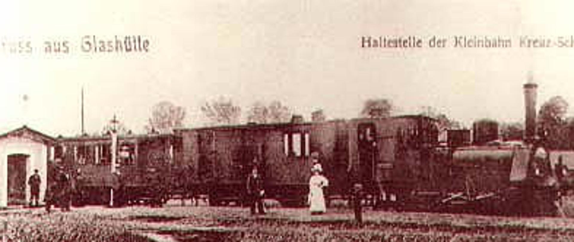 Pociąg na stacji Kreuz - Krzyż