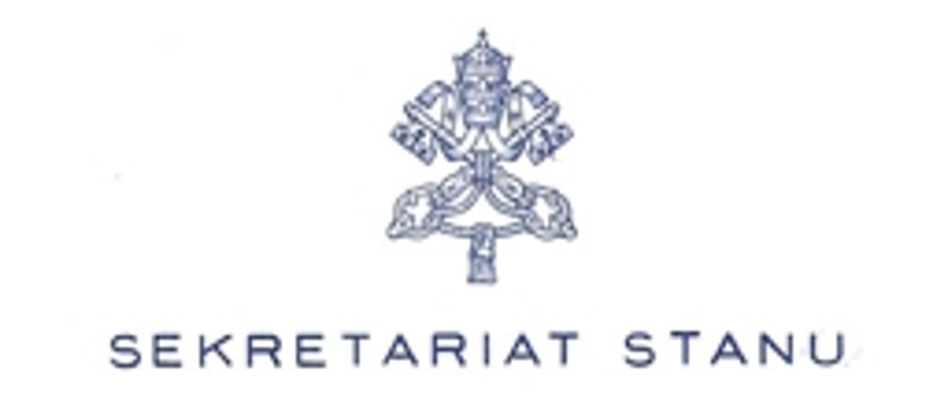 Skan listu z życzeniami z Sekretariatu Stanu Stolicy Apostolskiej