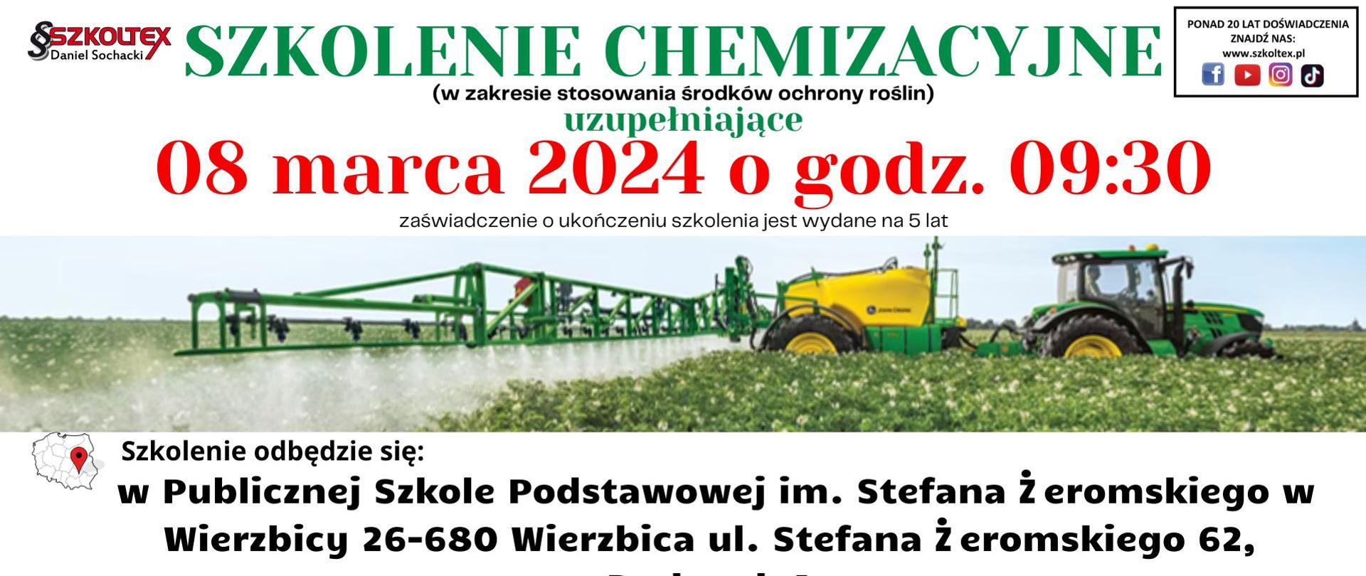 Szkolenie chemizacyjne 8 marca 2024 r. 