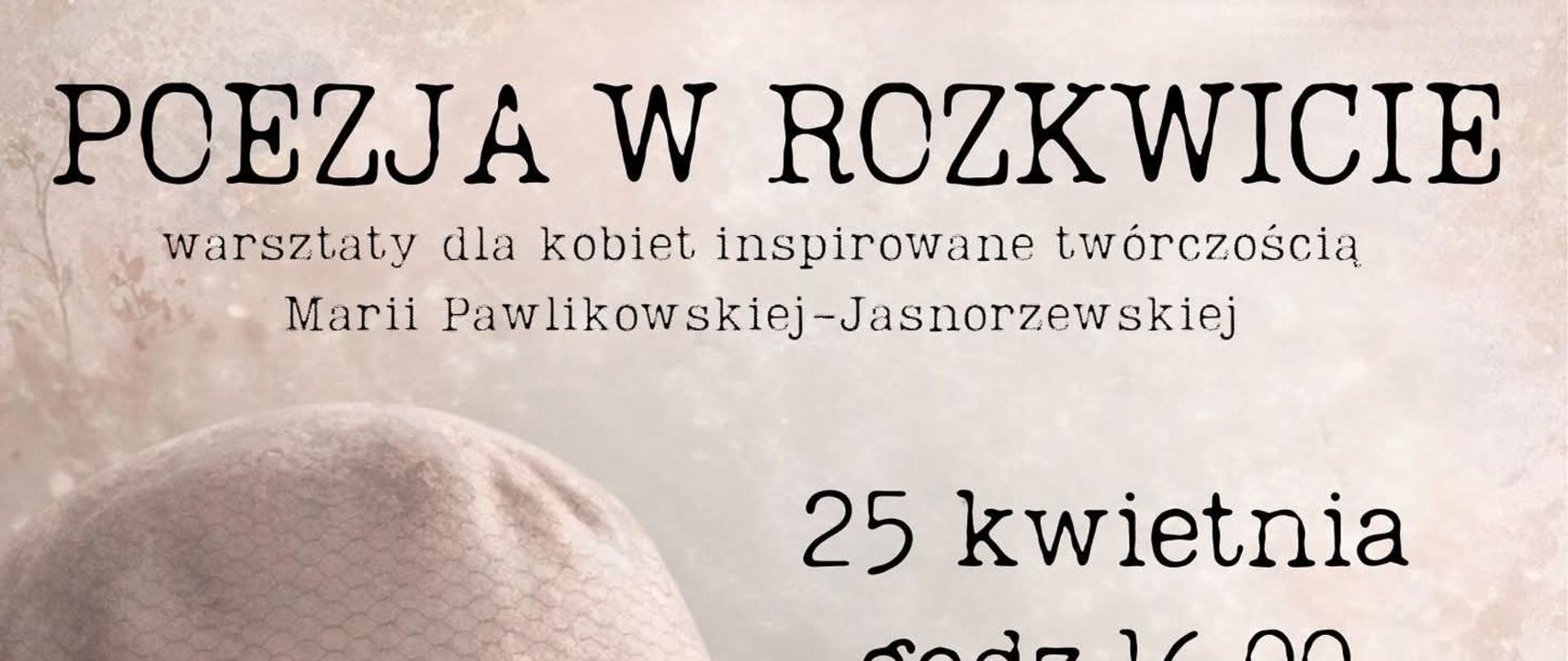 Poezja w rozkwicie warsztaty decoupage 