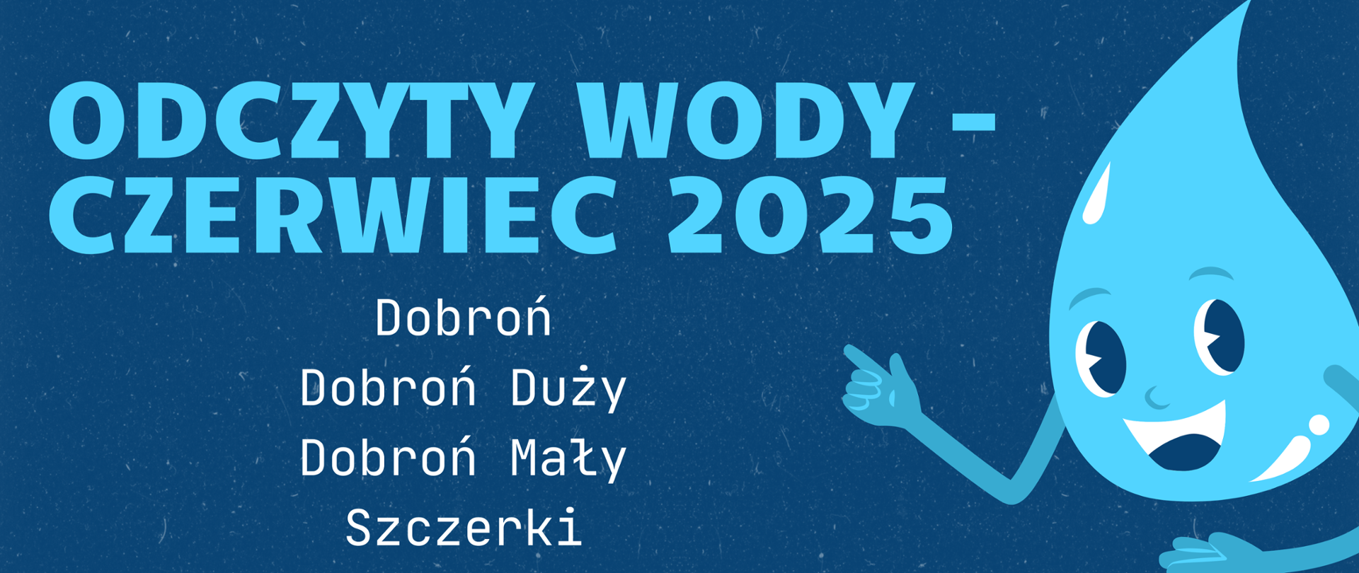 Odczyty wody - Dobroń