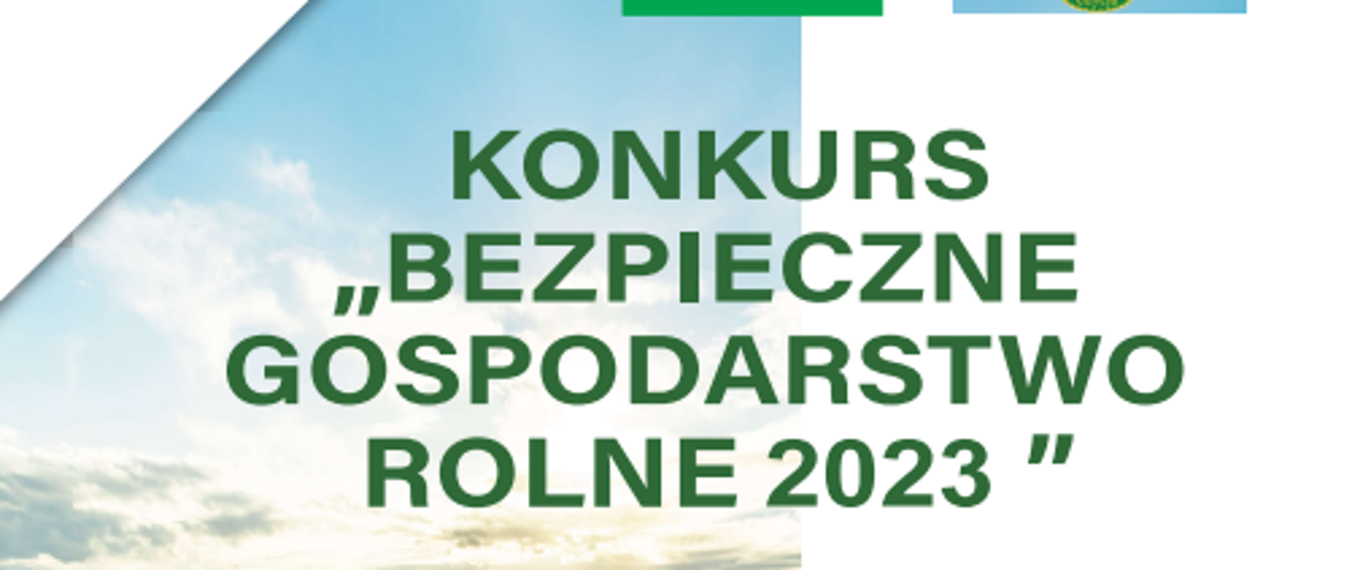 Plakat konkursu na bezpieczne gospodarstwo rolne 