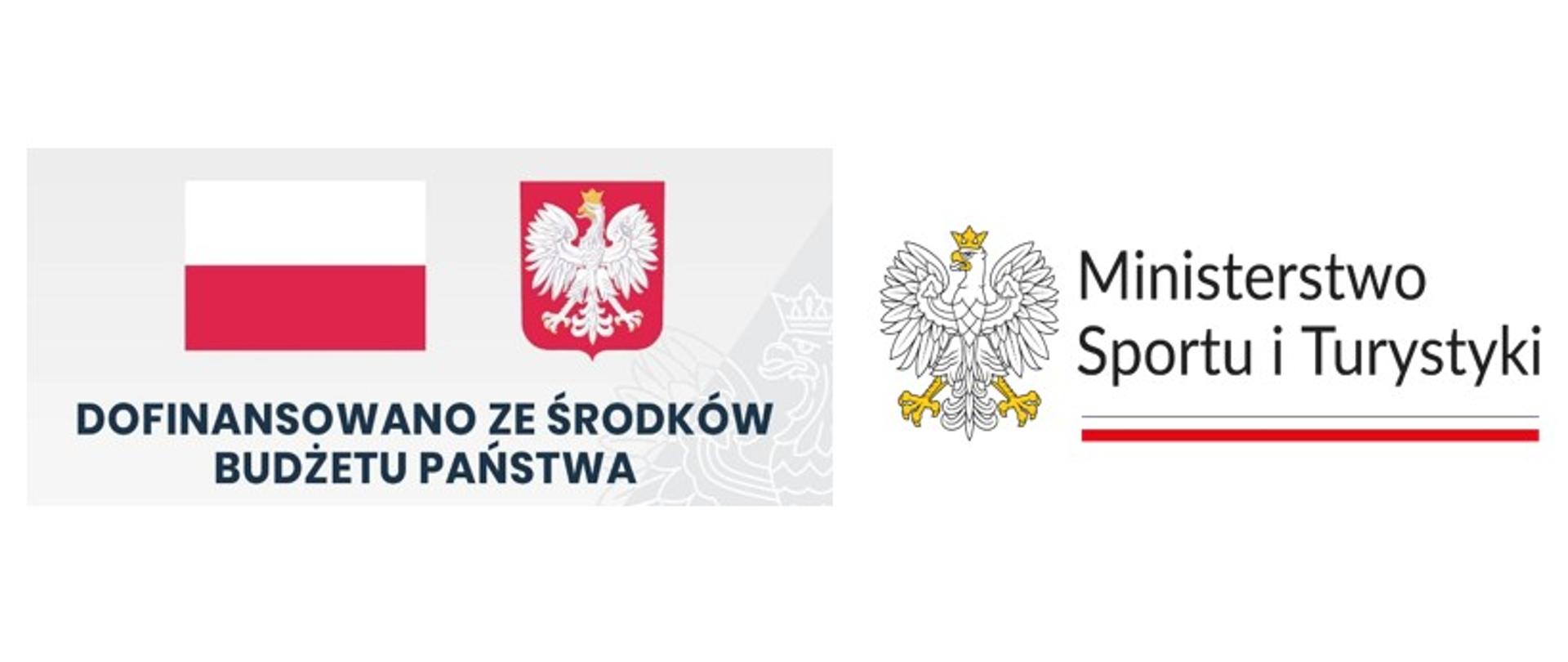 Dofinansowano ze środków Budżetu Państwa, Ministerstwo Sportu i Turystyki