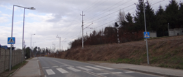 Doświetlenie na przejściu dla pieszych w Rokicinach Podhalańskich w km 3+154 odcinak 010 drogi wojewódzkiej nr 958.