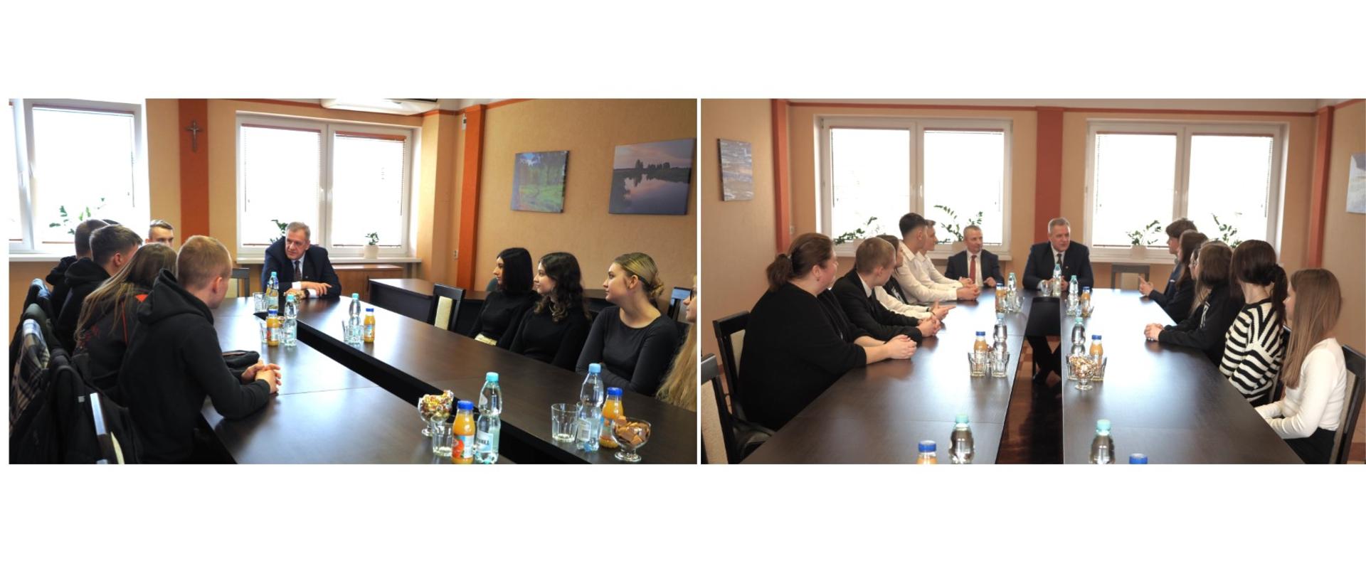 Spotkania starosty bielskiego z przedstawicielami samorządów uczniowskich
