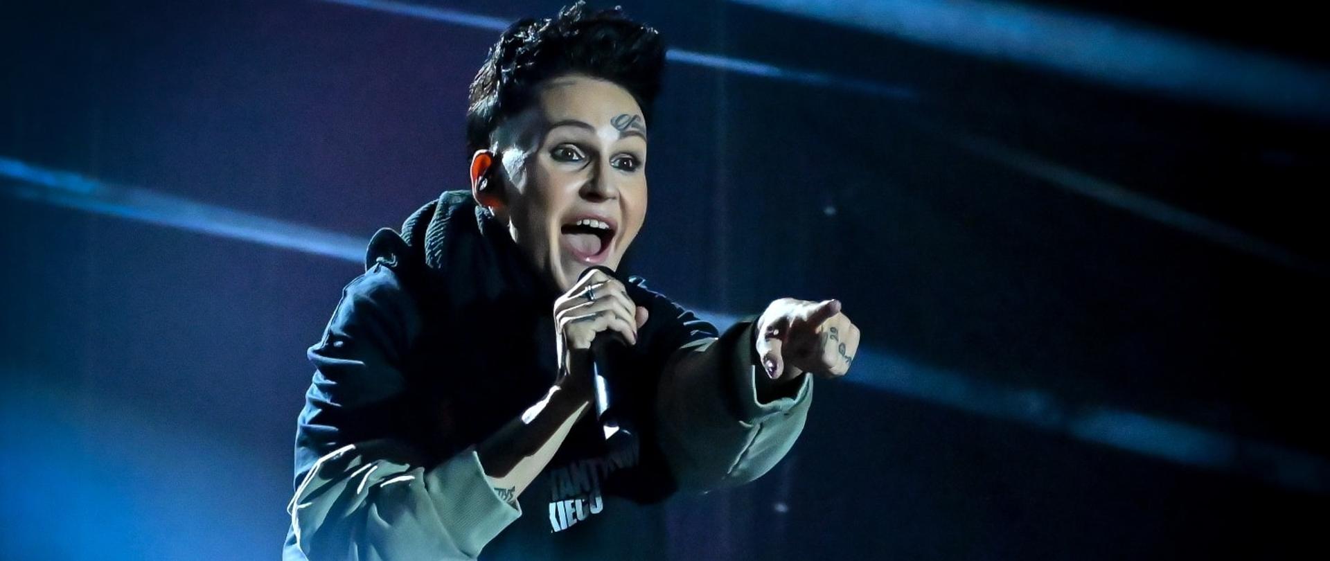 Agnieszka Chylińska podczas koncertu