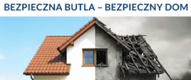 Plakat z kampanii bezpieczna butla - bezpieczny dom. 