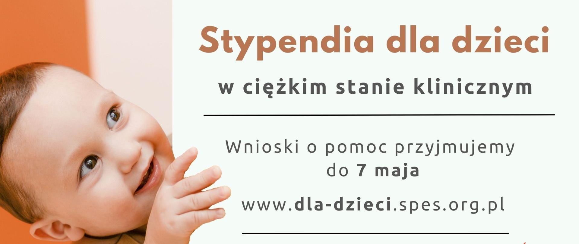 Stypendia dla dzieci w ciężkim stanie klinicznym.