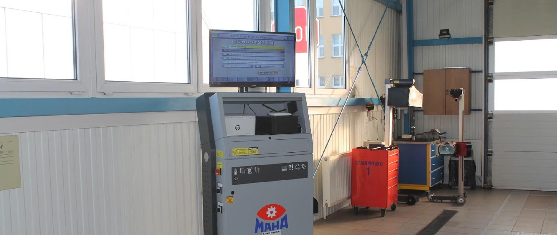 Stacja kontroli pojazdów w Zespole Szkół nr 1 im. Marszałka J.K. Piłsudskiego w Bielsku Podlaskim 