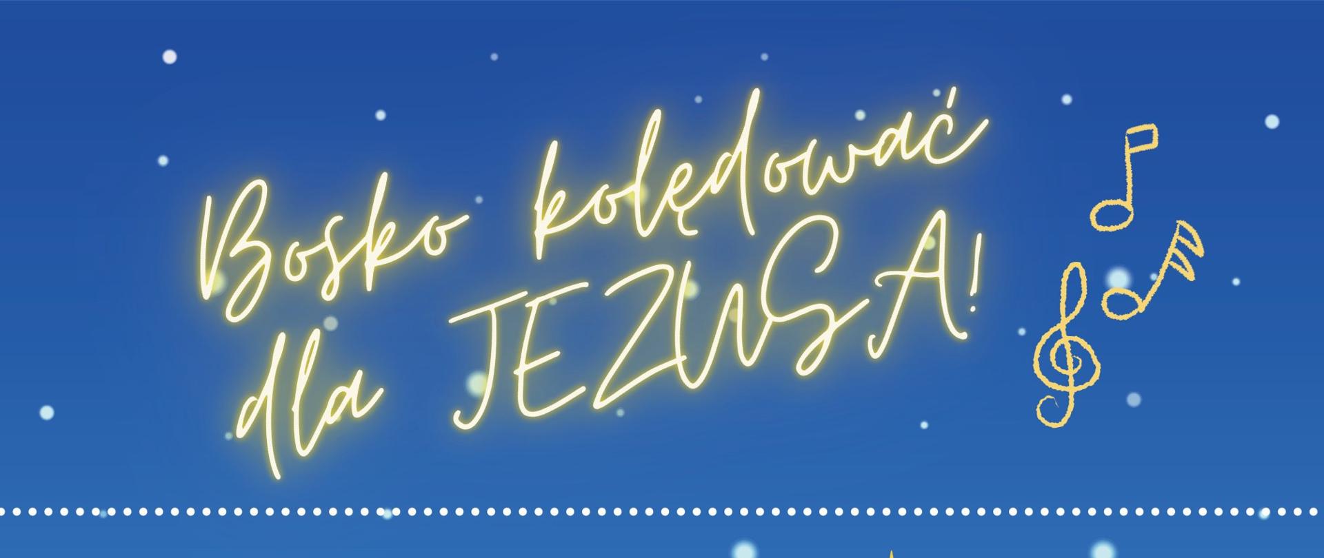 Plakat "Bosko kolędowa dla Jezusa", Harmonogram jak w artykule