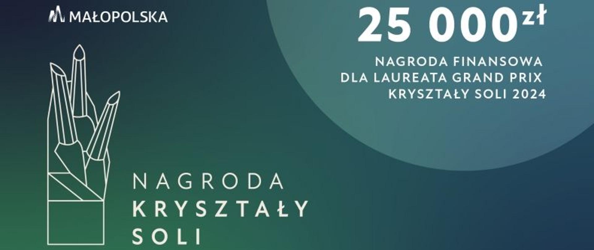 Baner informujący o Nagrodzie Kryształy Soli 