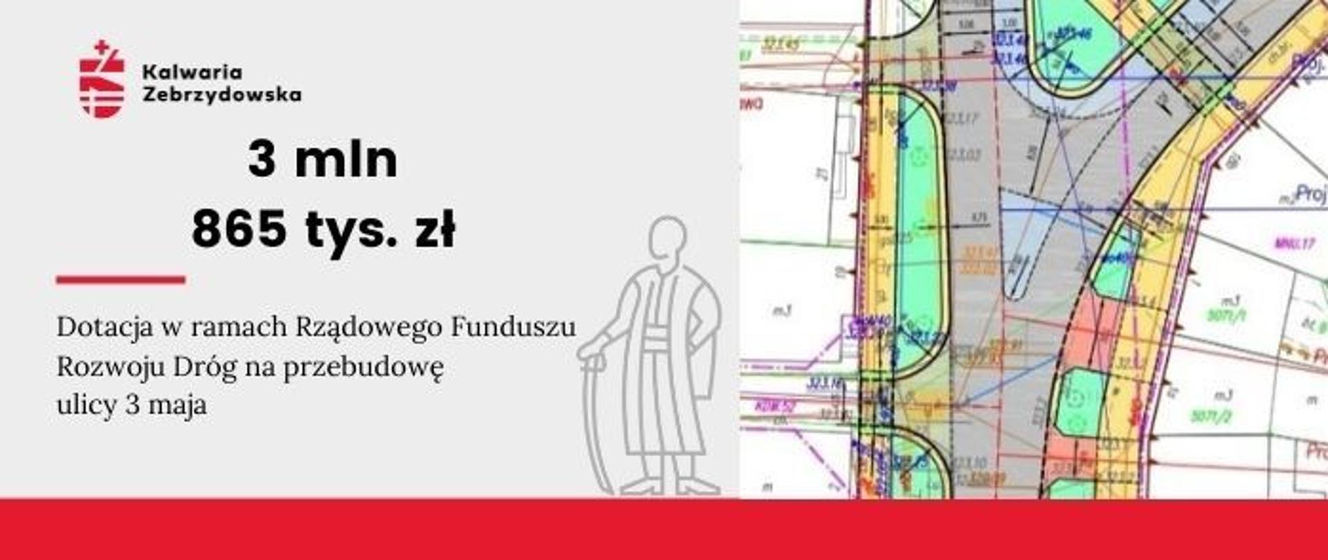 Ilustracja - 3 mln 865 tys. zł dotacji dla przebudowy ul. 3 Maja