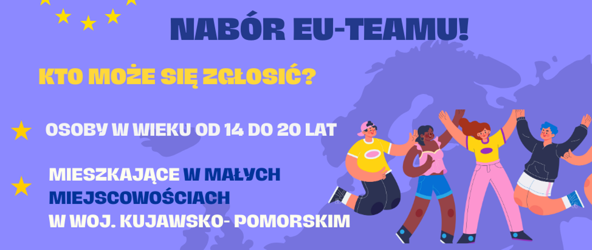 Stowarzyszenie Młodych Gminy Płużnica właśnie rozpoczęło pracę nad najnowszym projektem "Euro-rządni lokalnie".
Projekt skierowany jest do młodych osób w wieku od 14 do 20 lat zamieszkujących wsie i mniejsze miejscowości (do 20 000 mieszkańców) w woj. kujawsko- pomorskim. 