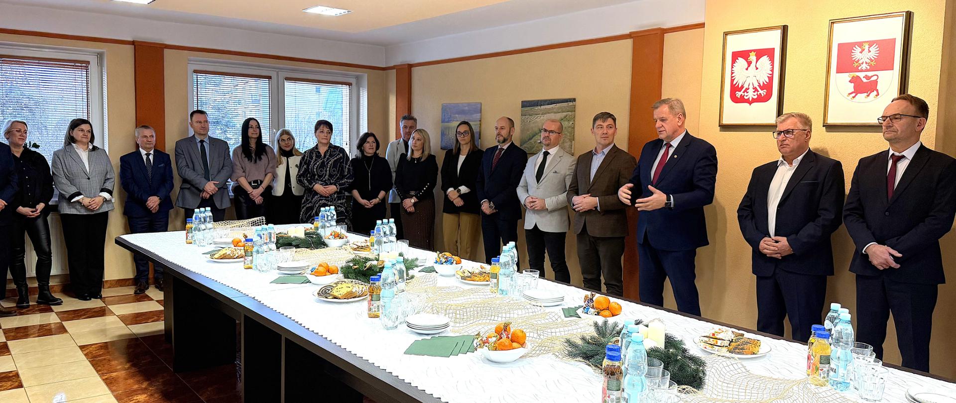 Spotkanie opłatkowe w Starostwie Powiatowym