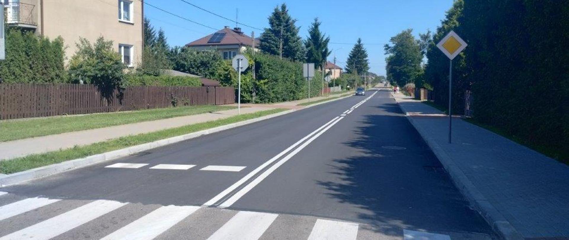 Przebudowana droga powiatowa - ul. Chmielna w Bielsku Podlaskim