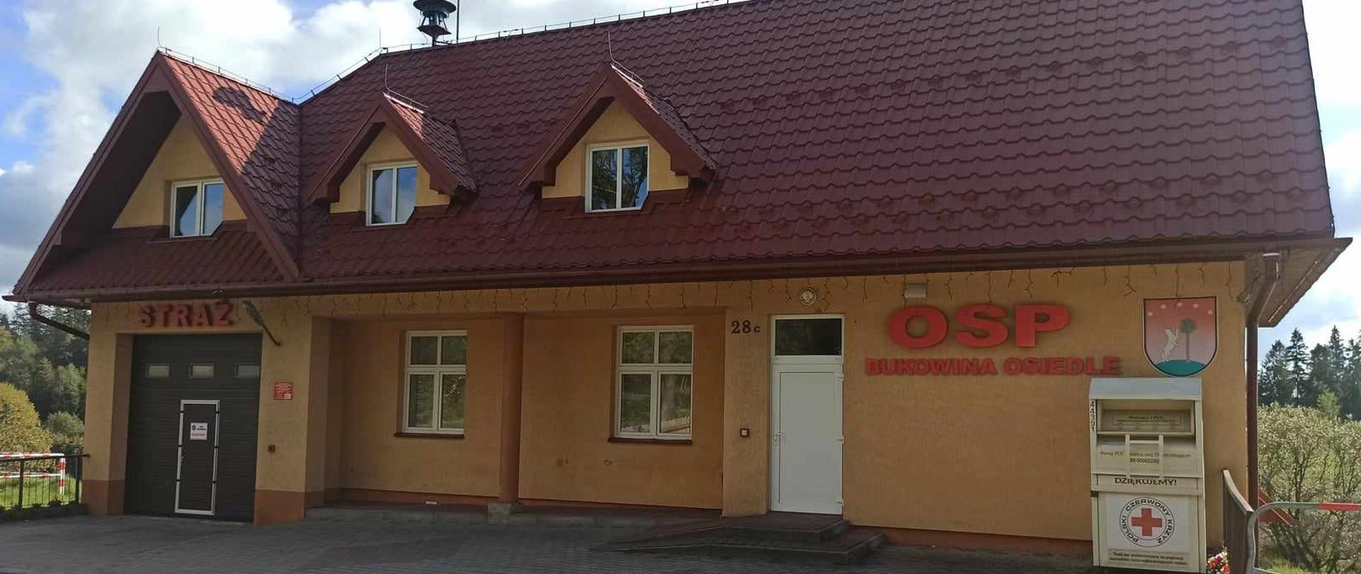 Budynek Ochotniczej Straży Pożarnej w Bukowinie Osiedla.