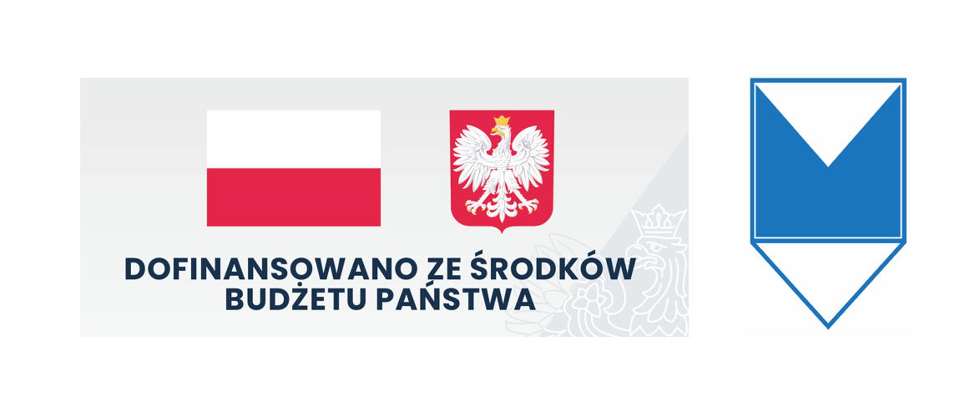 flaga i godło Polski, Dofinansowano ze środków budżetu państwa, logo Wojewódzkiego Urzędu Ochrony Zabytków w Krakowie