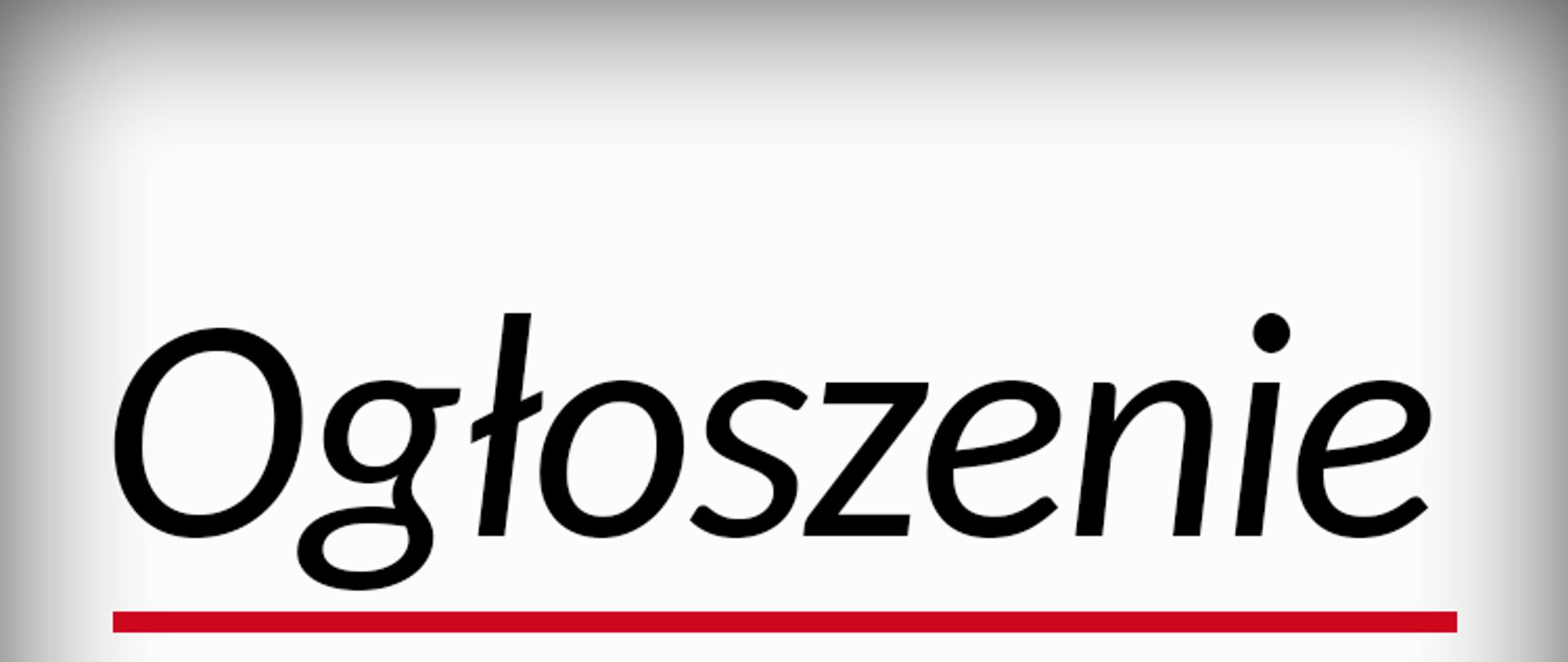 Ogłoszenie