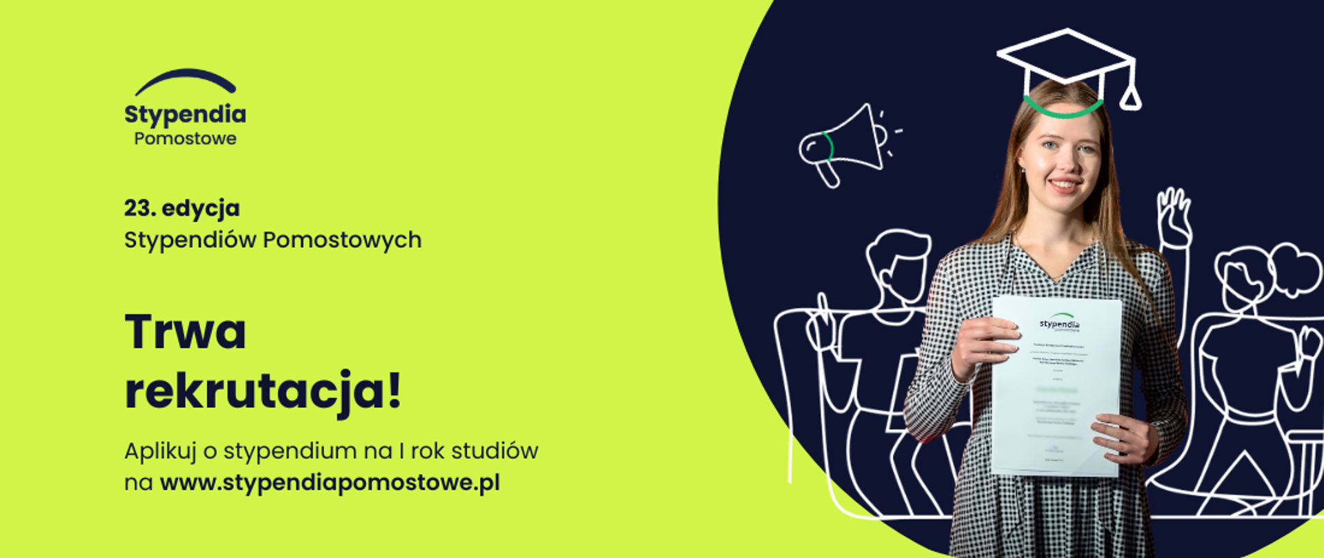 Fundacja Edukacyjna Przedsiębiorczości z radością informuje o trwającej rekrutacji do ogólnopolskiego programu stypendialnego. Już po raz 23. maturzyści z całej Polski będą mogą aplikować o dofinansowanie na I rok studiów w ramach Programu Stypendiów Pomostowych.