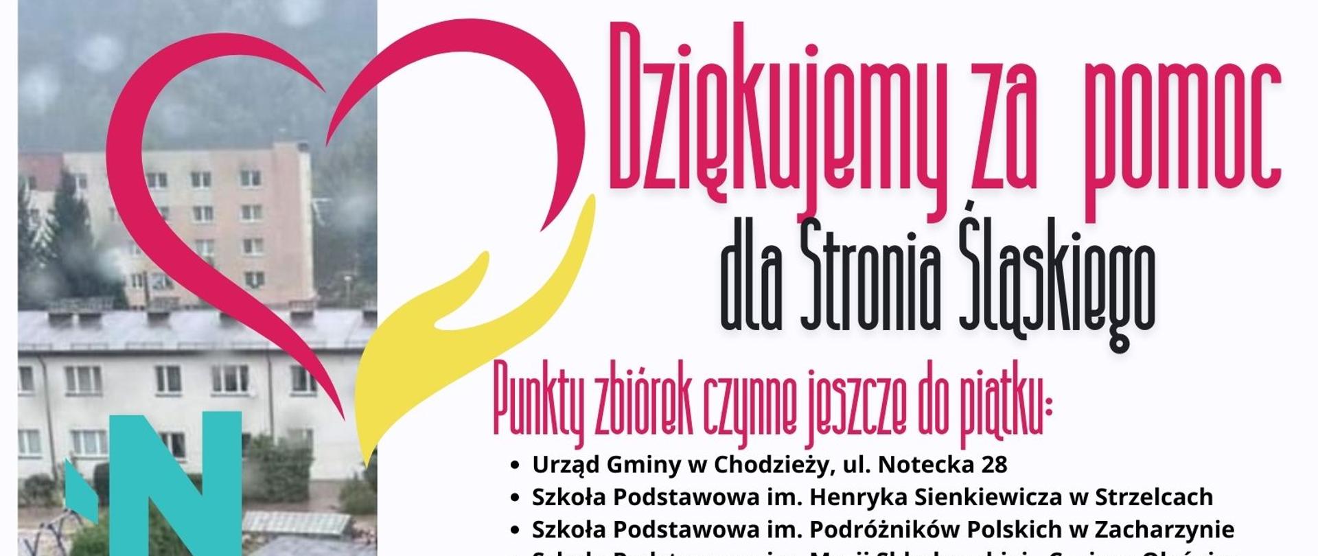 Plakat pomoc dla Stronia Sląskiego