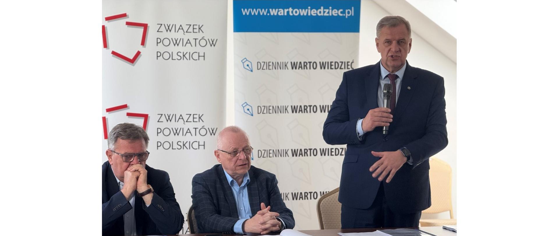 Posiedzenie zarządu Związku Powiatów Polskich - wiceprezes Sławomir Jerzy Snarski