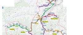 Mapa tras komunikacyjnych do lokali wyborczych 2025 
