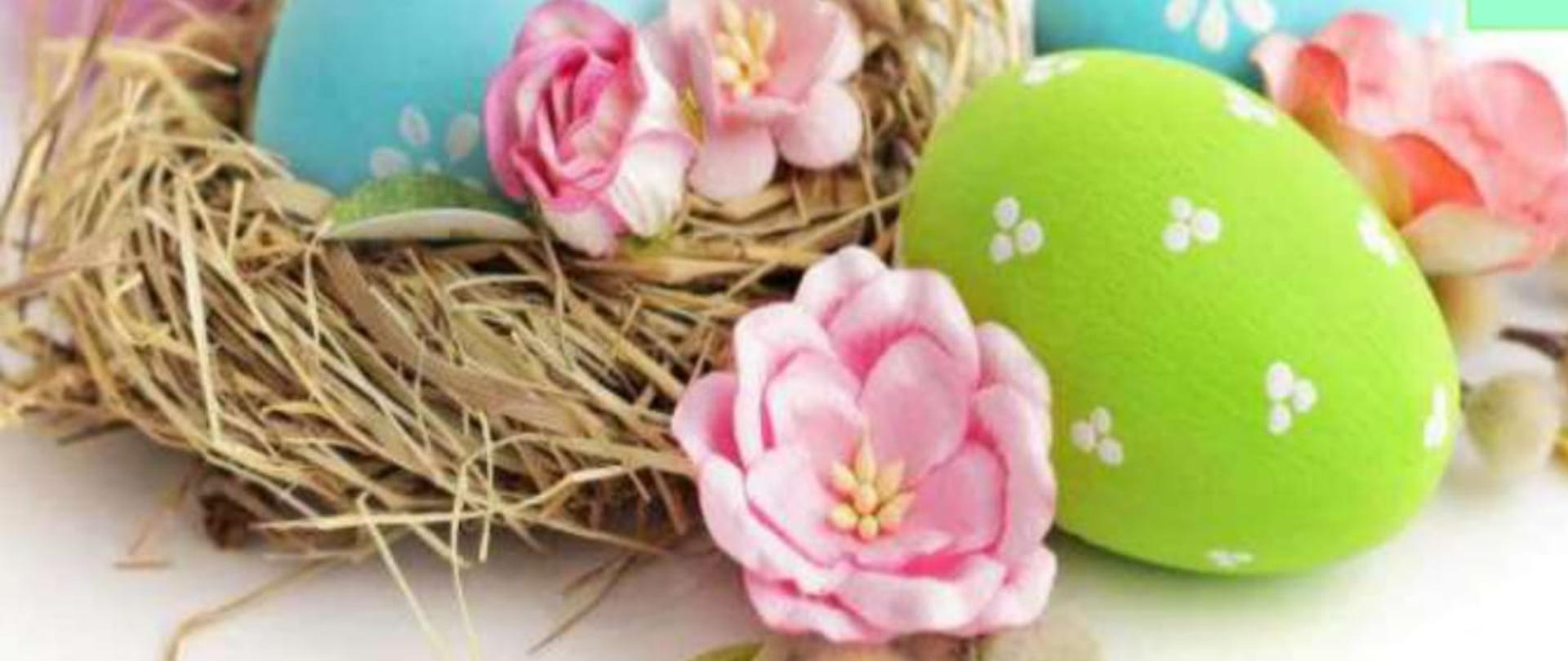 Plakat V Powiatowy Konkurs Plastyczny „Projekt Kartki Wielkanocnej"