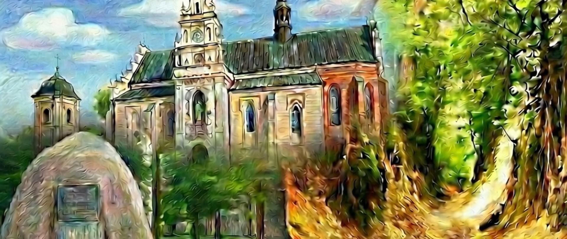 Plakat informuje o XXV Powiatowym Konkursie Krajoznawczym im. Ireny Kałwy zaplanowanym na 19 marca 2026 roku oraz o XX Powiatowym Sejmiku Krajoznawczym wyznaczonym na 20 kwietnia 2026 roku. Na grafice wymieniono także konkursy towarzyszące: plastyczny Uroki mojej małej Ojczyzny oraz konkurs na album Opowiem Ci o. Tło stanowi malarski widok na zabytkowy kościół w Kraśniku oraz Zalew Kraśnicki z żaglówkami, a treść główną umieszczono na stylizowanym beżowym zwoju. W dolnej części widnieją herby i informacje o patronatach Marszałka Województwa Lubelskiego, Starosty Kraśnickiego oraz Burmistrza Miasta Kraśnik.