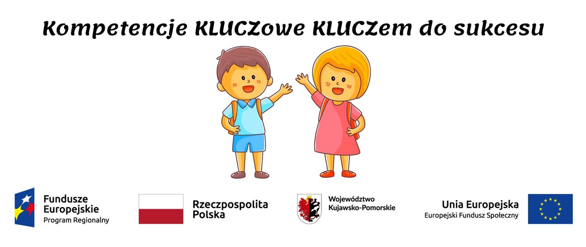 Kompetencje KLUCZowe KLUCZem do sukcesu - loga unijne