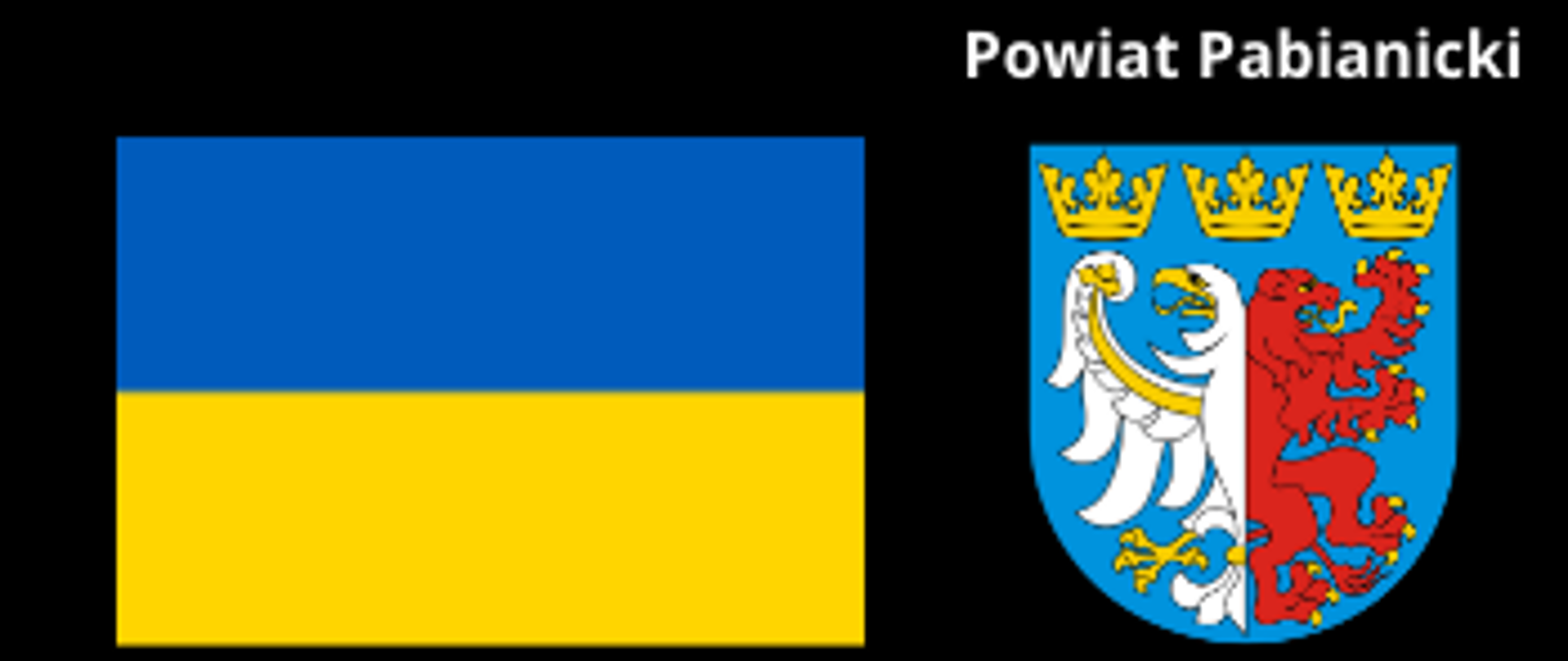 Na czarnym tle w białej ramce flaga Ukrainy, herb Powiatu Pabianickiego oraz napis "Powiat Pabianicki solidarny z Ukrainą"
Poniżej tekst: W związku z wzrastającą liczbą uchodźców z Ukrainy, zwracamy się do mieszkańców Powiatu Pabianickiego z prośbą o pomoc w ich zakwaterowaniu. Propozycje zakwaterowania uchodźców z Ukrainy prosimy zgłaszać do Powiatowego Centrum Zarządzania Kryzysowego.
tel. 605099687 - całodobowy
tel. 661108000 - całodobowy
tel. 422254025 - w godz. 8.00-15.00