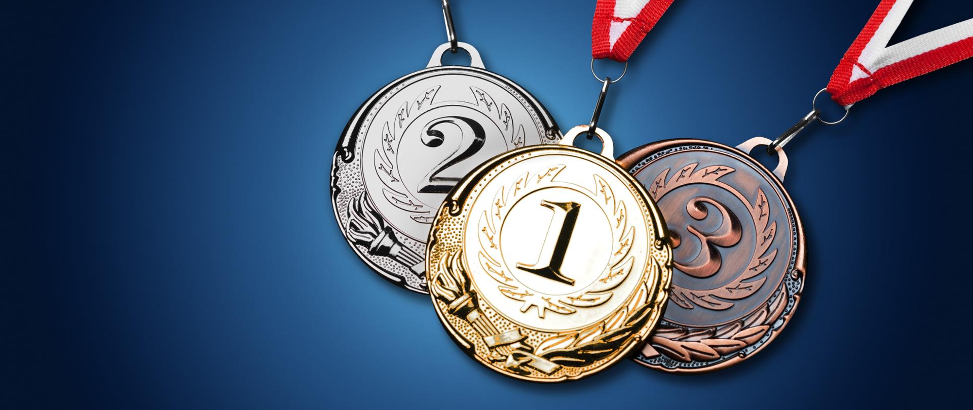 Złoty, srebrny i brązowy medal