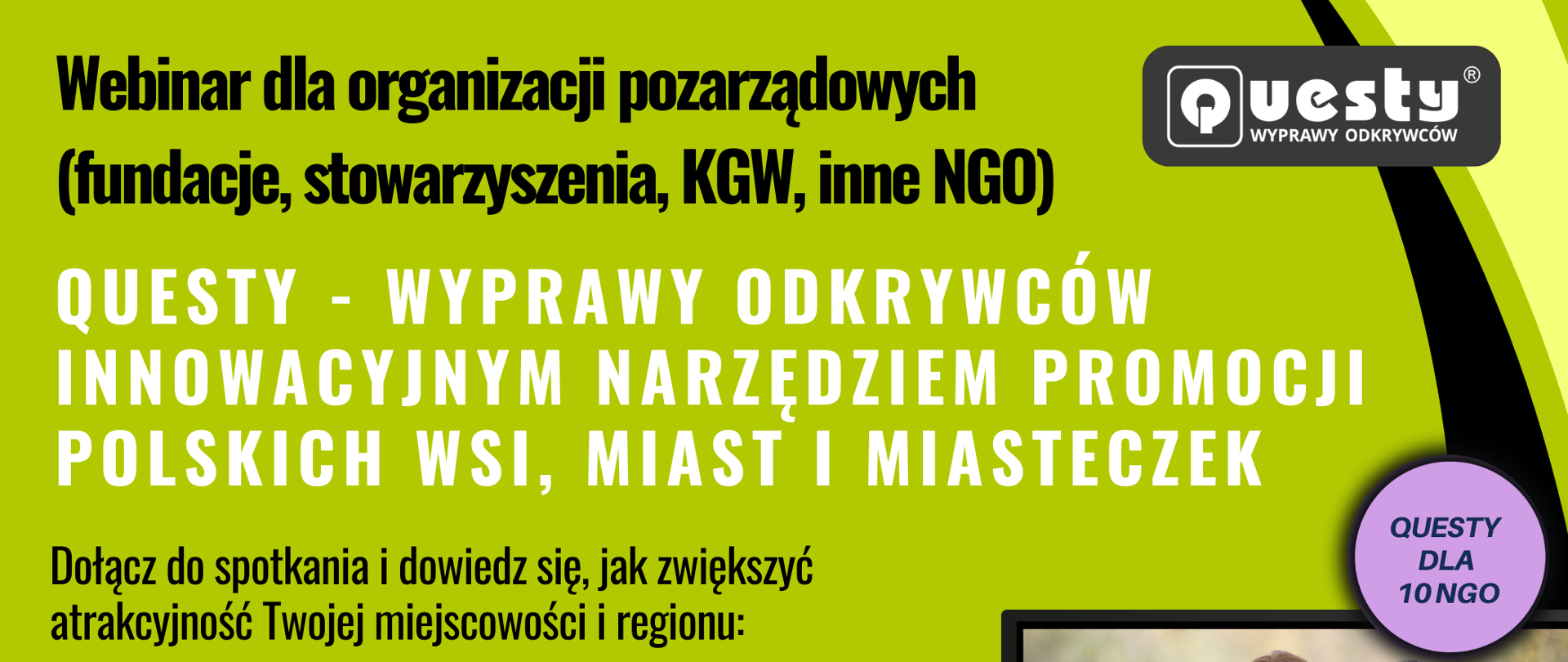 Jako Fundacja Mapa Pasji zajmujemy się odkrywaniem piękna znanych i mniej znanych zakątków kraju z wykorzystaniem gier terenowych „Questy – Wyprawy Odkrywców” – największej sieci gier terenowych w Polsce.