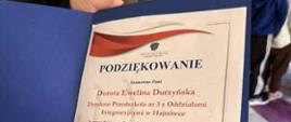 Podziękowania dla przedszkola