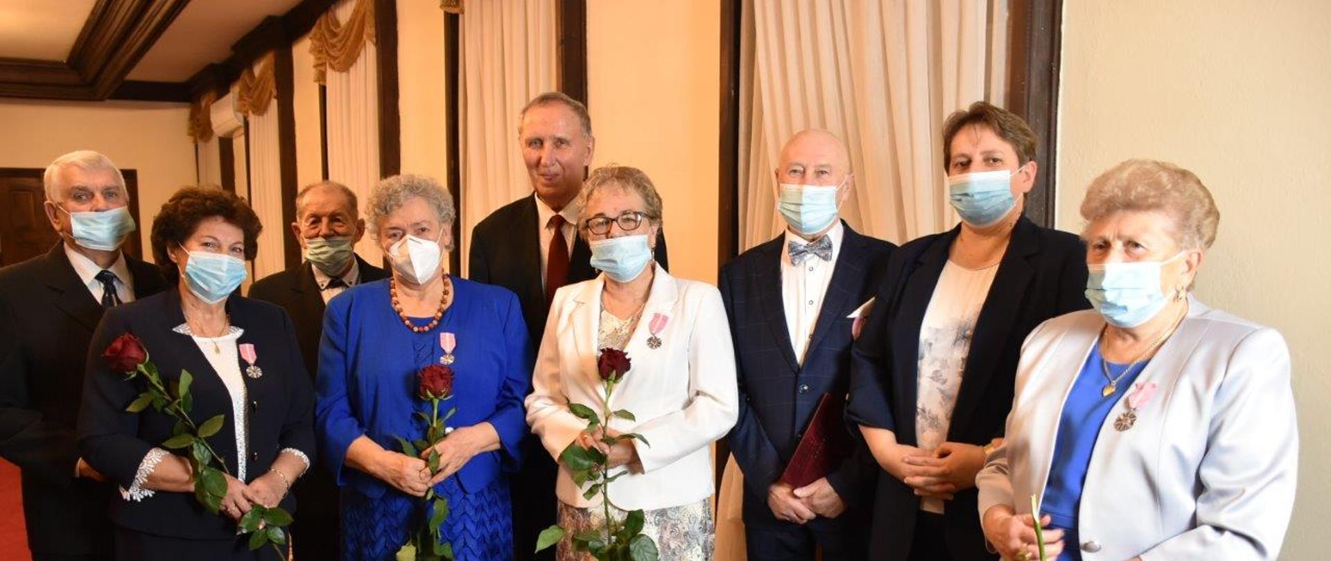 Zdjęcie Jubilatów z Panią Wójt