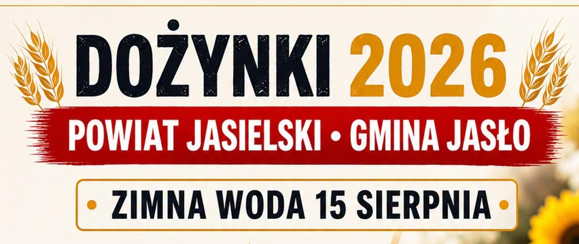 Dożynki Gminno-Powiatowe 2026 plakat