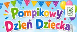 Na plakacie w kolorowych chmurach i klockach umieszczono informacje o atrakcjach (zawarte w artykule)