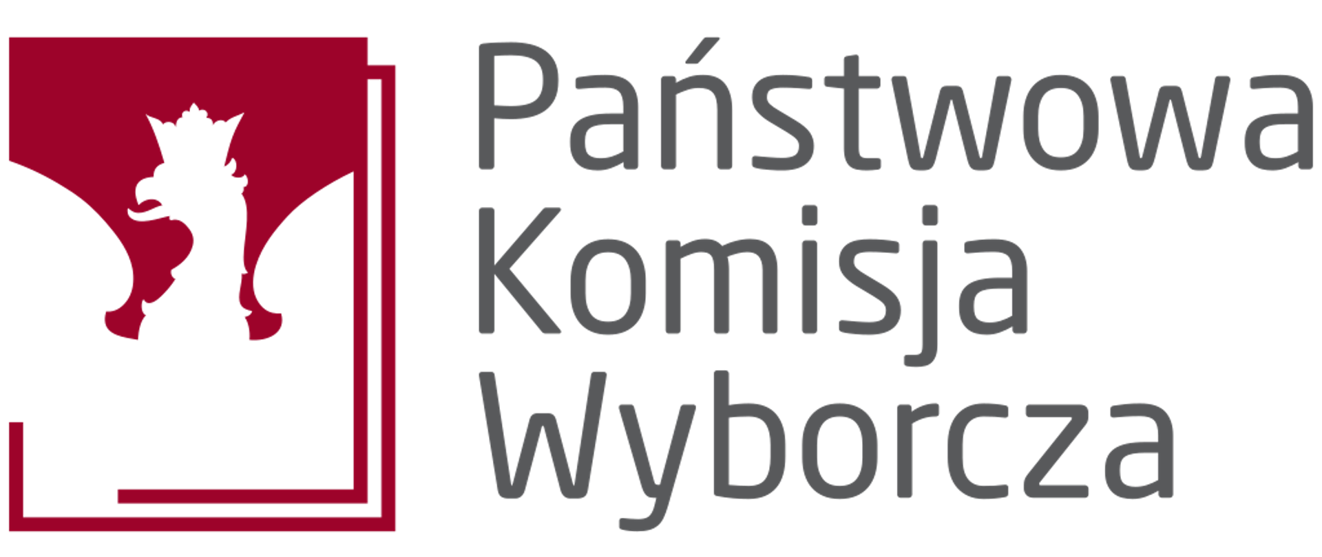 Logo Państwowej Komisji Wyborczej. Symbol orła i obok napis Państwowa Komisja Wyborcza